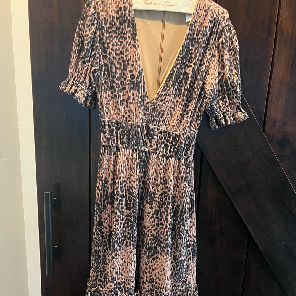 Trendy Animal Print Dress